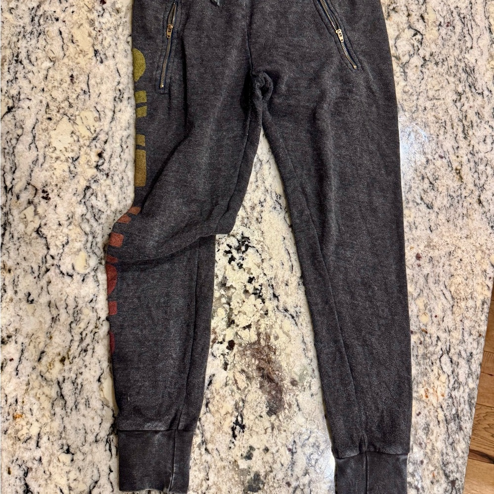 Dark Gray Jogger Pants with Zipper Pockets